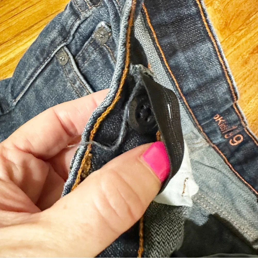 Two Pairs Boys Denim Jeans Straight Leg Blue Gap‎ Grey Denizen Levi’s
